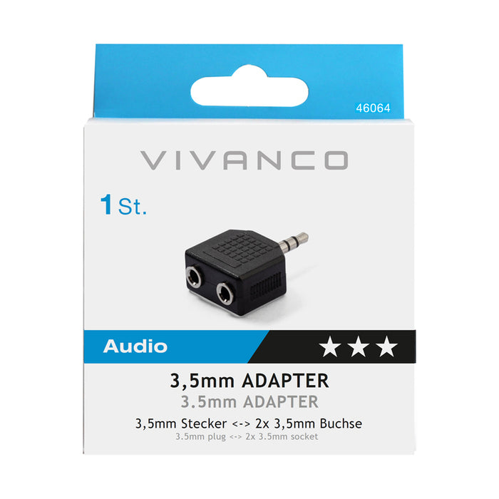 Cable VIVANCO 46064 Y 3.5MM