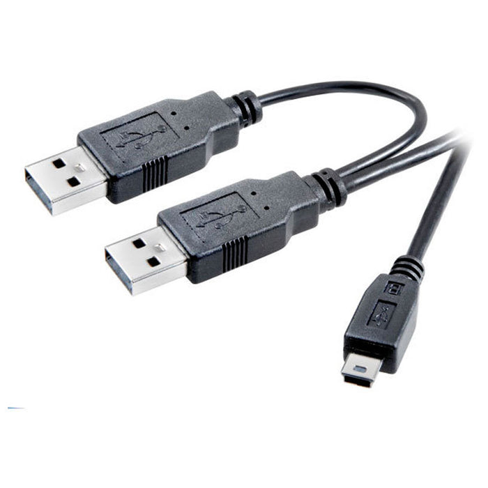Cable VIVANCO USB Y 2XA - MINI-B 1 m 45290