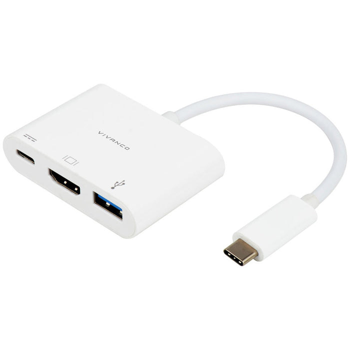 USB HUB VIVANCO USB-C<->HDMI USB A/C