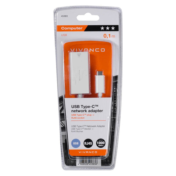 ADAPTER VIVANCO USB-C -> LAN 45383