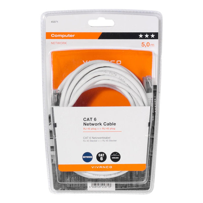 Cable VIVANCO CAT6 UTP 5 m WT 45371