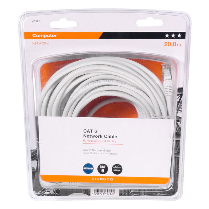 Cable VIVANCO CAT6 UTP 20 m 45382