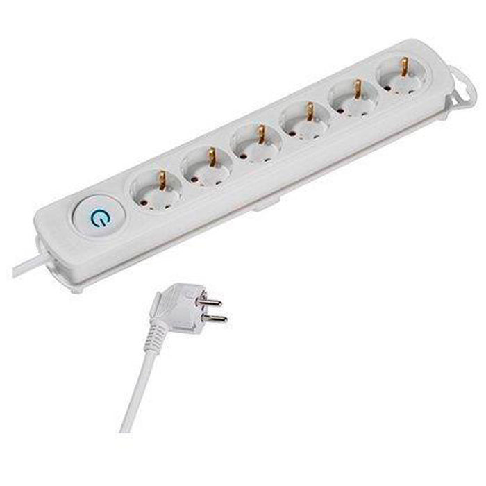 DISTRIBUTOR WITH CABLE VIVANCO 6 GN. WITH KEY 1.4M 37647