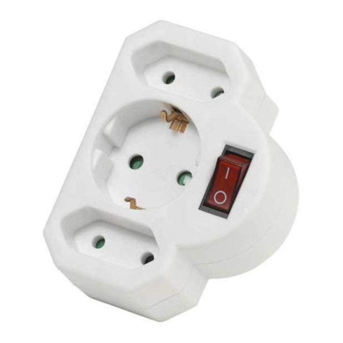 Splitter VIVANCO AS3 W 27369 3 SOCKETS WITH KEY