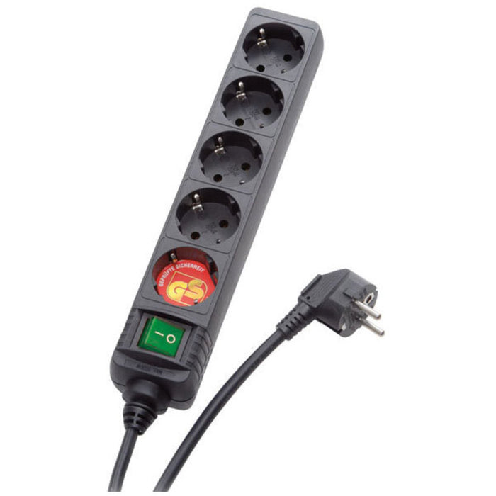 VIVANCO SPLITTER 5 SOCKETS / 1.4M WITH KEY 27017