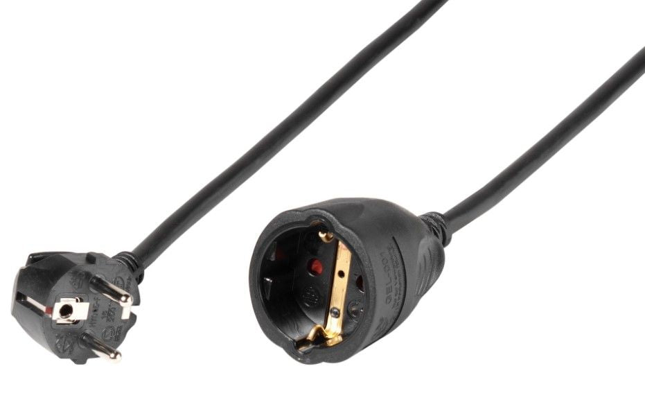 EXTENSION CORD VIVANCO SCHUKO 10M 61157 BLACK