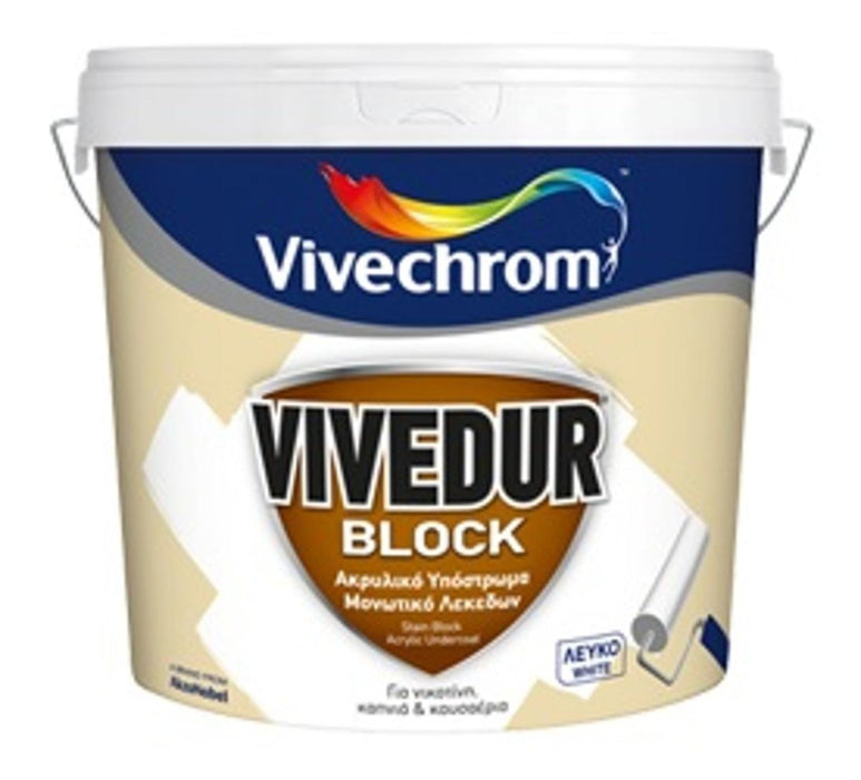 ACRYLIC INSULATION PRIMER FOR INTERIOR AND EXTERIOR USE VIVECHROM Vivedur Block