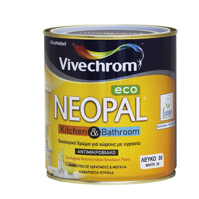 INTERIOR PAINT WHITE 0.75 L NEOPAL KITCHEN&BATHROOM VIVECHROME