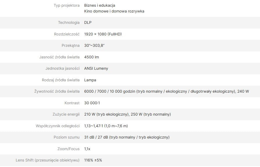 Projector Vivitek DH382