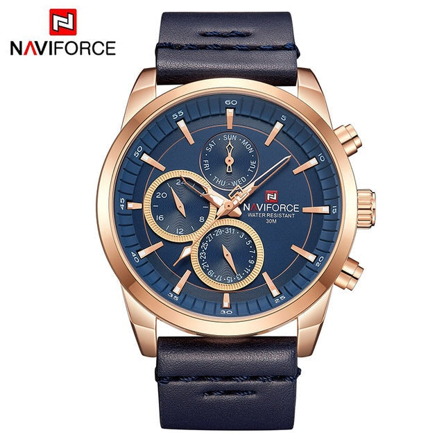 Waterproof male quartz watch NAVIFORCE 9148