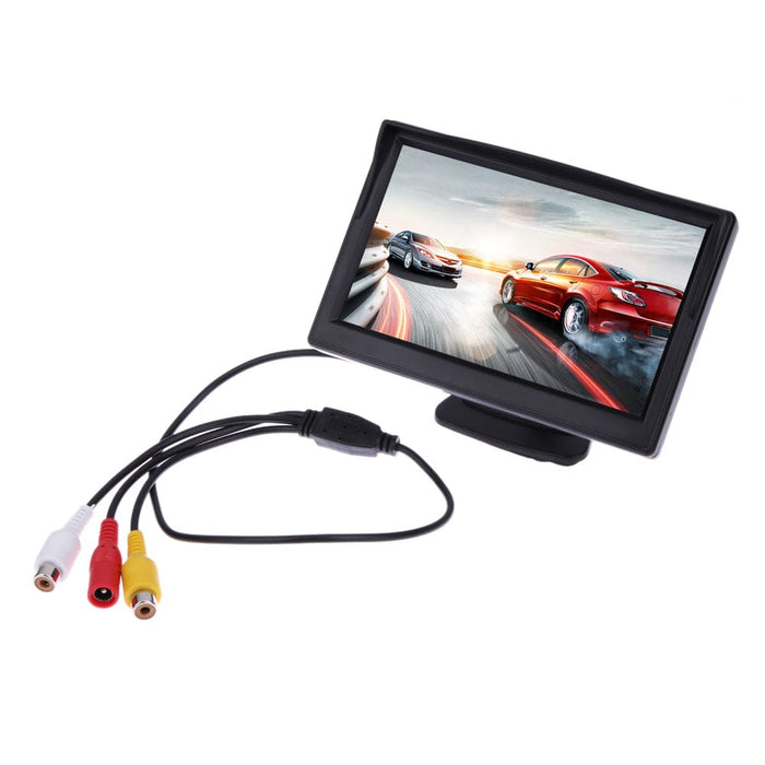 Waterproof reversing camera with a monitor and night vision