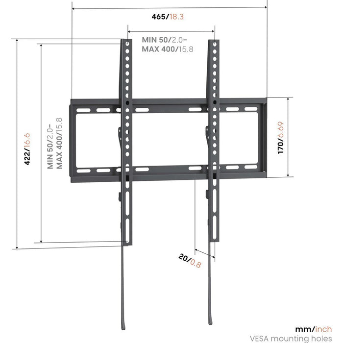 TV Stand VOGELS UP 4003 BLACK