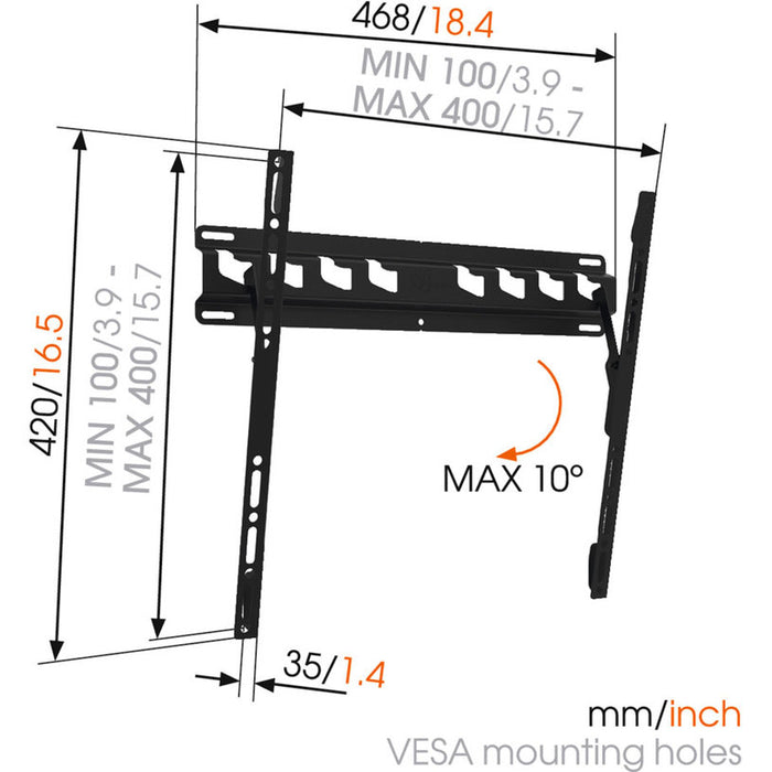 TV STAND VOGELS MA3010 BLACK