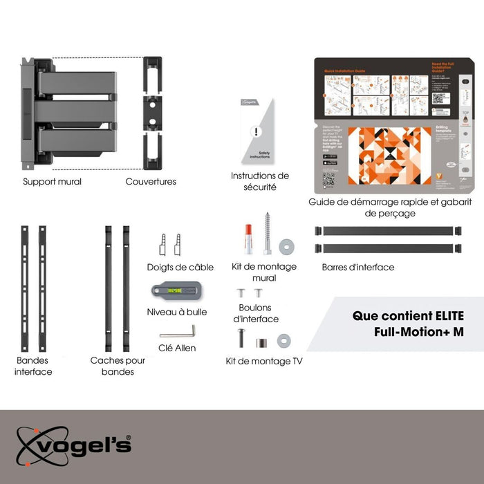 TV Wall Mount with Arm Vogel's TVM5445   NEGRO 32" 65"