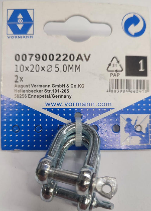 CLAMP-SHEGEL GALVANIZED VRN 5MM 20/10 2PCS