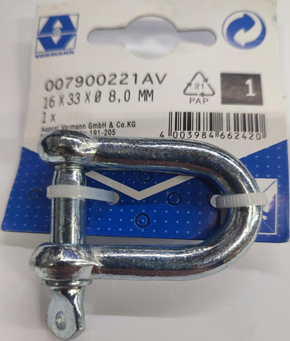 CLAMP-SHEGEL GALVANIZED VRN 8MM 32/16