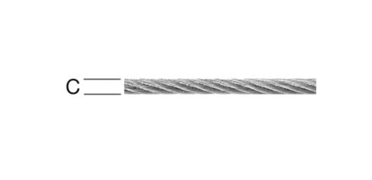 ROPE STAINLESS STEEL 1MM 7X7