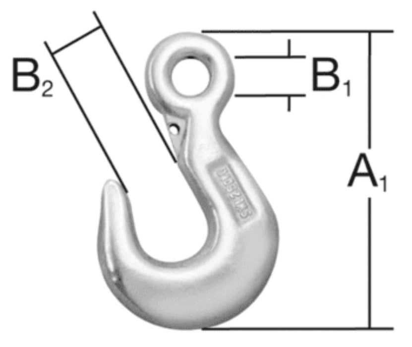 GALVANIZED LOAD HOOK 89X12X18MM