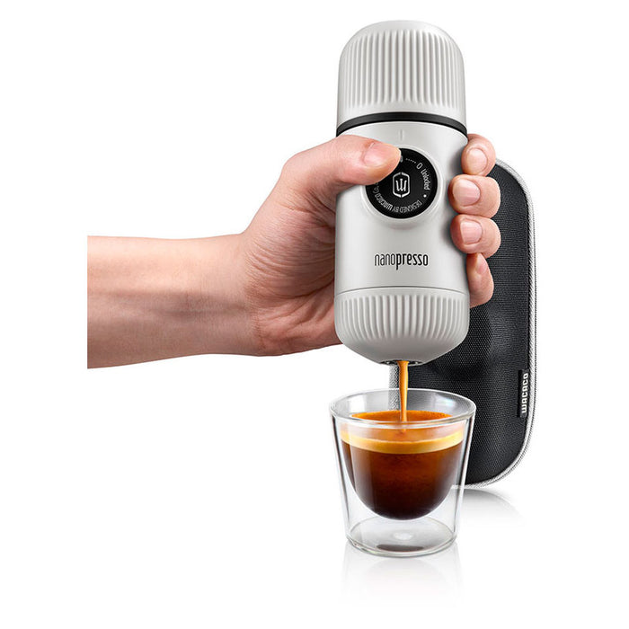 Coffee machine WACACO NANOPRESSO WHITE+CASE 80.00 ml, 18.00 bar, WHITE