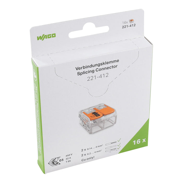 QUICK CONNECT CABLE CLAMP 16 PCS 2X0.2-4MM2 WAGO