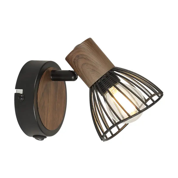 WALL APPLIANCE E14 BLACK LIGHTEX DALIA - Аплици<<<Вътрешно осветление<<<Мебели и