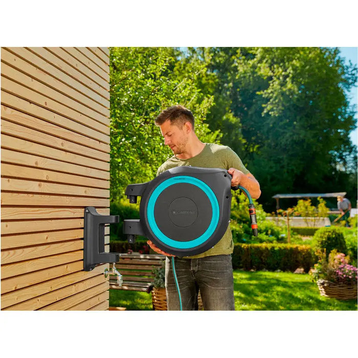 WALL BOX WITH HOSE ROLLUP M/L 1/2’’ 25M GARDENA 18620-20 - Макари и колички<<<Напояване<<<Градина<<<Praktiker&&&Макари