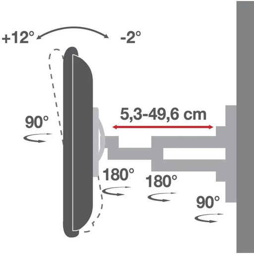 Wall Bracket Techly 308886 80’’ 50 kg - Brackets for TVs / monitorsTVA-UCH<<<TV