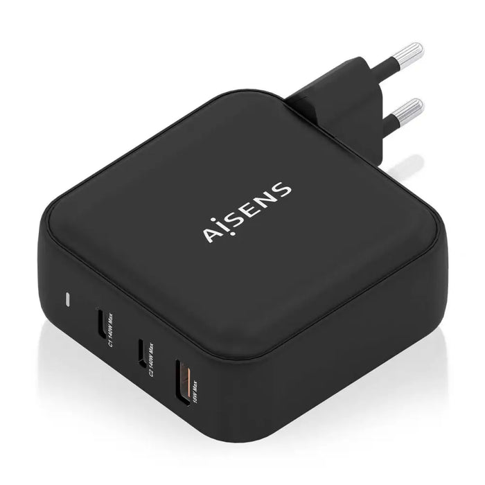 Wall Charger Aisens ASCH-140W3P031-BK 140 W Black (1 Unit) - Електроника Телефони и таблети<<<Компютри|