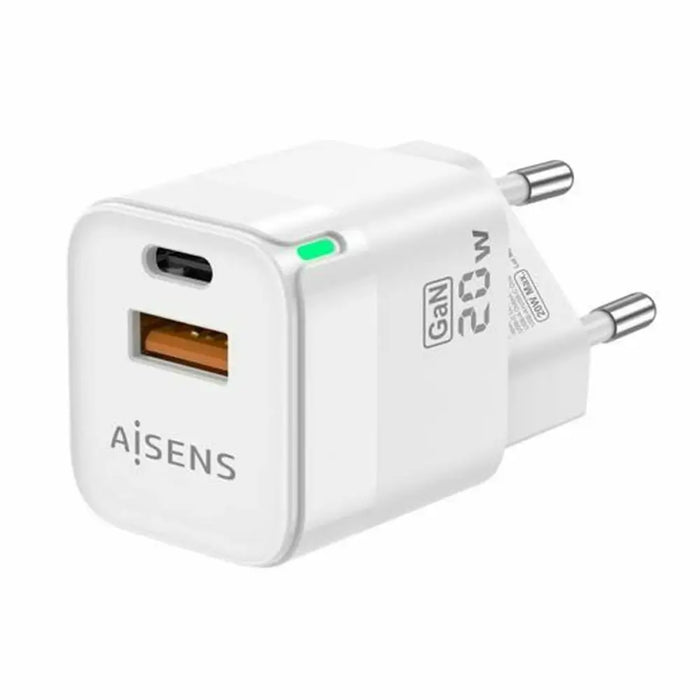 Wall Charger Aisens ASCH-20W2P002-W White 20 W (1 Unit) - Електроника Телефони и таблети<<<Компютри|