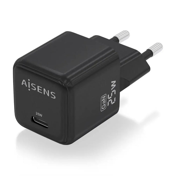 Wall Charger Aisens ASCH-25W1P013-BK 25 W Black (1 Unit) - Електроника Телефони и таблети<<<Компютри|