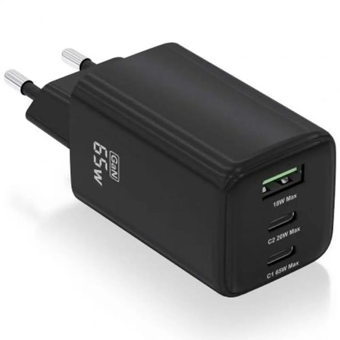 Wall Charger Aisens ASCH-65W3P042-BK Black 65 W (1 Unit) - Електроника Телефони и таблети<<<Компютри|
