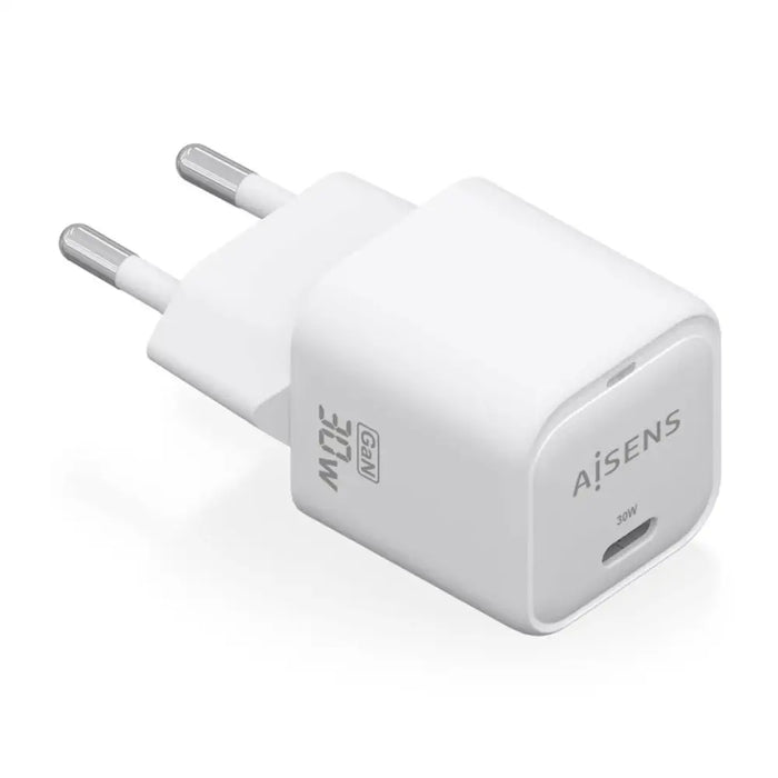 Wall Charger Aisens White 30 W (1 Unit) - Електроника Телефони и таблети<<<Компютри| Електроника<<<BigBuy&&&USB зарядни