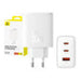 Wall charger Baseus OS-Cube Pro 2xUSB-C + USB 65W (white) - mains chargers<<<Chargers<<<GSM