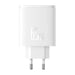 Wall charger Baseus OS-Cube Pro 2xUSB-C + USB 65W (white) - mains chargers<<<Chargers<<<GSM