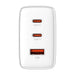 Wall charger Baseus OS-Cube Pro 2xUSB-C + USB 65W (white) - mains chargers<<<Chargers<<<GSM