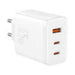 Wall charger Baseus OS-Cube Pro 2xUSB-C + USB 65W (white) - mains chargers<<<Chargers<<<GSM