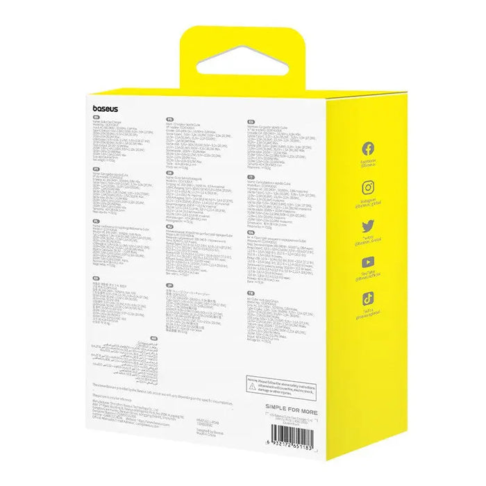 Wall Charger Baseus P10111404113-00 Black 30 W - ChargersLAD-SIC<<<Power supplies