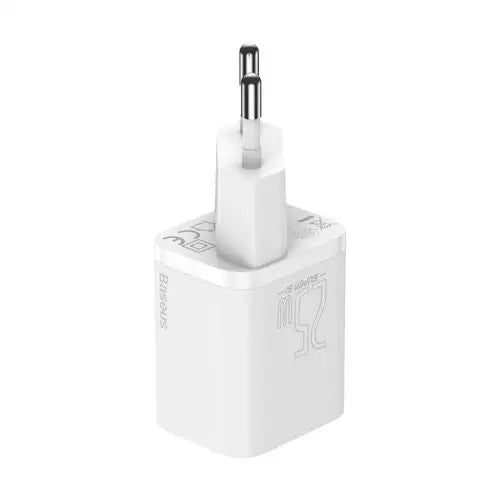 Wall charger Baseus Super Si Quick Charger 1C 25W (white) - Travel Charger<<<Accessories<<<Основна<<<DunaXML&&&mains