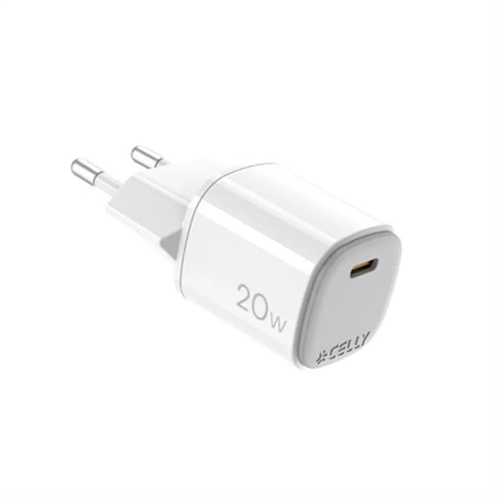 Wall Charger Celly UPTC1USBC20WWH White - Електроника Телефони и таблети<<<Компютри| Електроника<<<BigBuy&&&USB зарядни