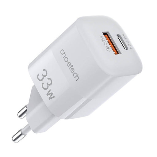 Wall Charger Choetech 33W PD5006 A + C dual port (white) - mains chargers<<<Chargers<<<GSM