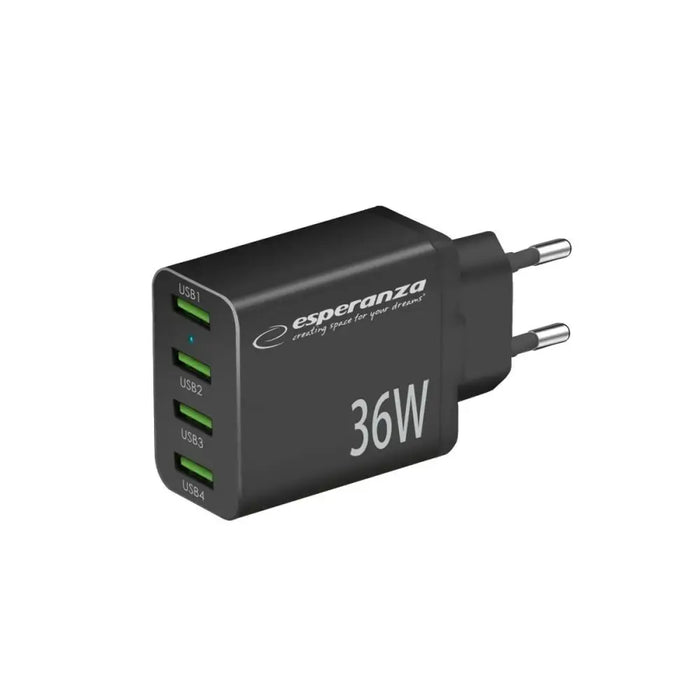 Wall Charger Esperanza EZC107K Black - USB зарядни и кабели<<<Електроника Телефони и таблети<<<Компютри|