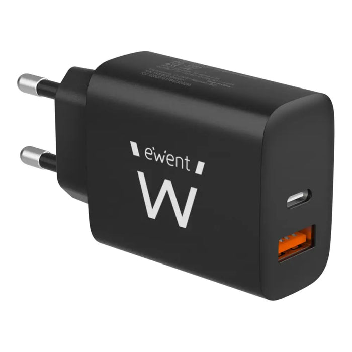 Wall Charger Ewent EW1319 Black 20 W - Електроника Телефони и таблети<<<Компютри| Електроника<<<BigBuy&&&USB зарядни и