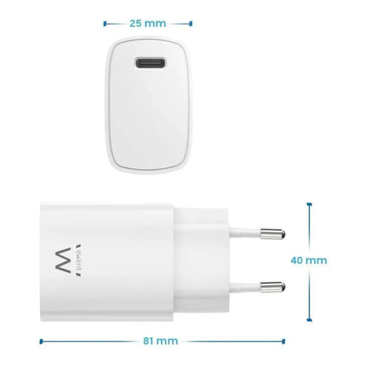 Wall Charger Ewent EW1320 White 20 W - Електроника Телефони и таблети<<<Компютри| Електроника<<<BigBuy&&&USB зарядни и