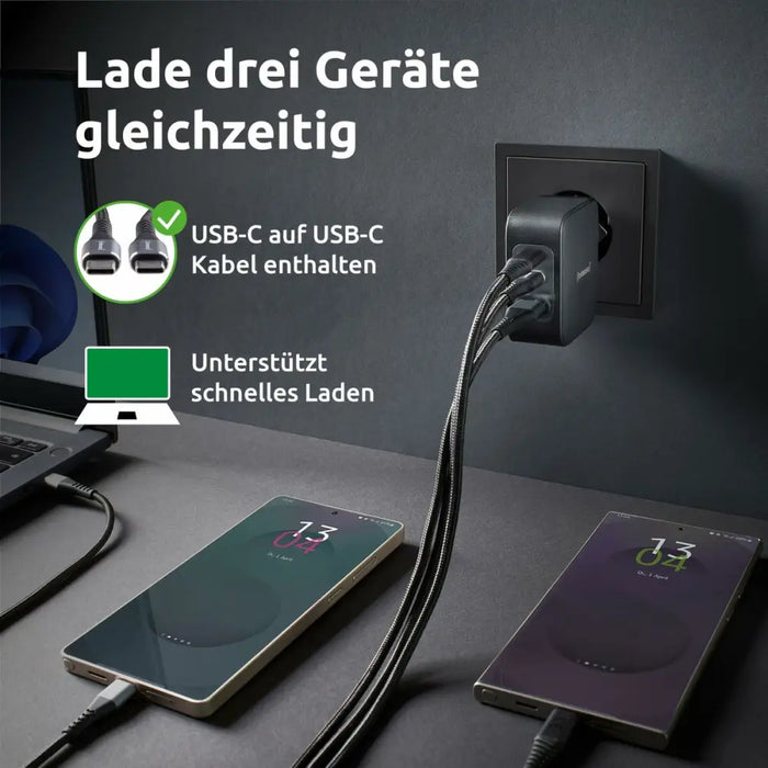 Wall Charger INTENSO GaN W100ACC Black 100 W - Електроника Телефони и таблети<<<Компютри| Електроника<<<BigBuy&&&USB