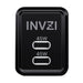Wall charger INVZI GaN 2x USB-C 45W EU (black) - mains chargers<<<Chargers<<<GSM Accessories<<<InnproXML