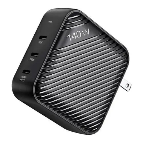 Wall charger INVZI GanHub 3x USB-C 140W EU/UK/AU/US (black) - mains chargers<<<Chargers<<<GSM Accessories<<<InnproXML