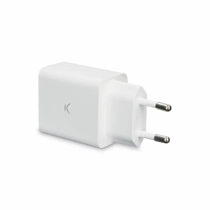 Wall Charger KSIX 2 USB 2.4A White - USB зарядни и кабели<<<Електроника Телефони и таблети<<<Компютри|