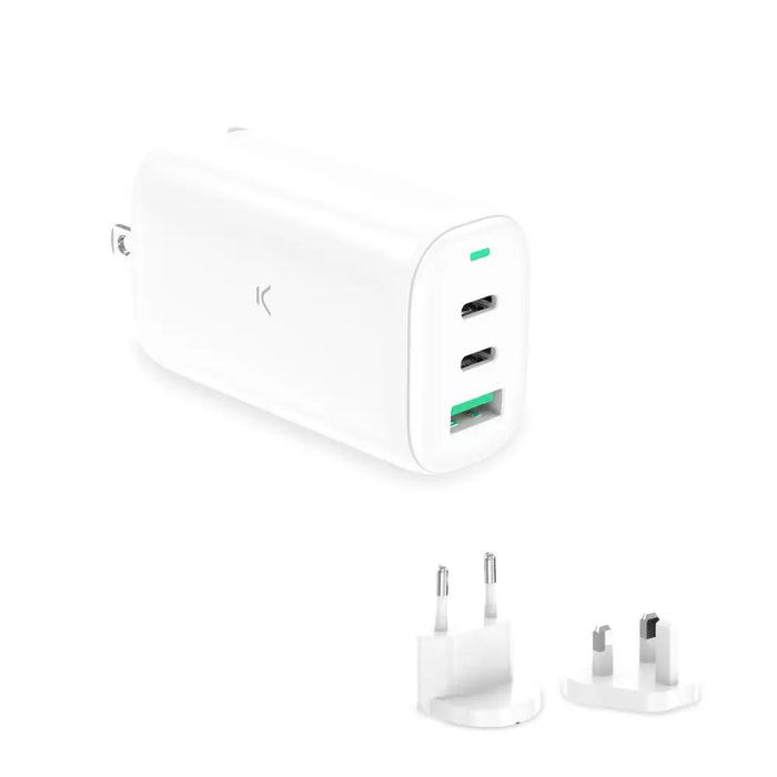 Wall Charger KSIX GaN White 65 W - Електроника Телефони и таблети<<<Компютри| Електроника<<<BigBuy&&&USB зарядни и