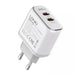 Wall charger LDNIO A2528M 2USB-C for Apple + USB-C - Lightning Cable - mains chargers<<<Chargers<<<GSM