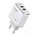 Wall charger LDNIO A2528M 2USB-C for Apple + USB-C - Lightning Cable - mains chargers<<<Chargers<<<GSM